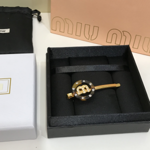 Luxury Womens Jewelry Miu Miu Plexiglas Crystal Hair Clip A152PP110 AA146109