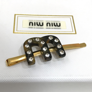 Luxury Womens Jewelry Miu Miu Plexiglas Crystal Hair Clip A152PP110 AA146110