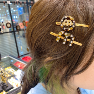 Luxury Womens Jewelry Miu Miu Plexiglas Crystal Hair Clip A152PP110 AA146110