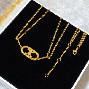 Celine Maillon Triomphe Gold Pendant Necklace 