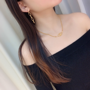 Luxury Womens Jewelry Celine Maillon Triomphe Gold Pendant Necklace A205PP160 AA146205