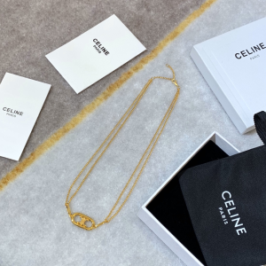 Luxury Womens Jewelry Celine Maillon Triomphe Gold Pendant Necklace A205PP160 AA146205