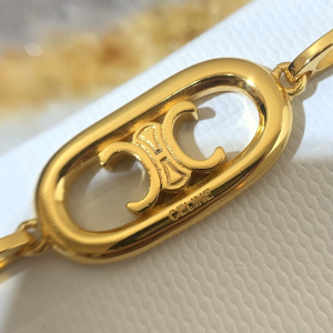 Luxury Womens Jewelry Celine Maillon Triomphe Gold Pendant Necklace A205PP160 AA146205