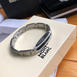 Luxury Mens Jewelry Montblanc Stainless Steel Bracelet Silver A52PP120 AA146414