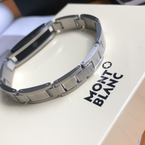 Luxury Mens Jewelry Montblanc Stainless Steel Bracelet Silver A52PP120 AA146414