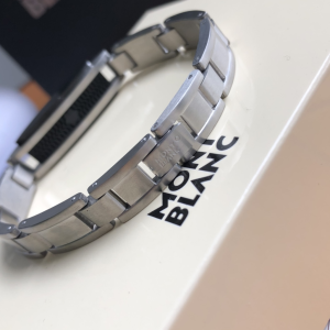 Luxury Mens Jewelry Montblanc Stainless Steel Bracelet Silver A52PP120 AA146414