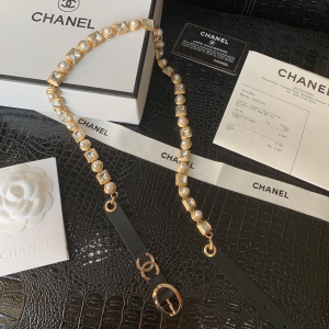 Luxury Womens Belts Chanel Crystals CC Logo Chain Belt A28PP240 AA146308