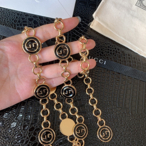 Luxury Womens Belts Gucci Gold Interlocking G Chain Belt A28PP240 AA146315