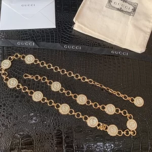 Gucci Gold Interlocking G Chain Belt 