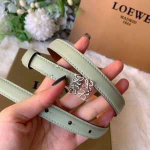Loewe Anagram Sky Blue Calf Leather Belt 10MM 