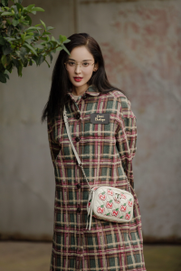 Luxury Womens Clothing Gucci Tweed Wool Long Coat SML A40PP980 AA146363