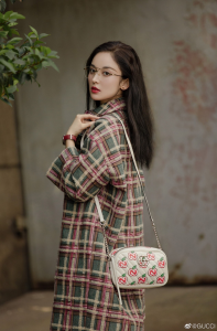 Luxury Womens Clothing Gucci Tweed Wool Long Coat SML A40PP980 AA146363