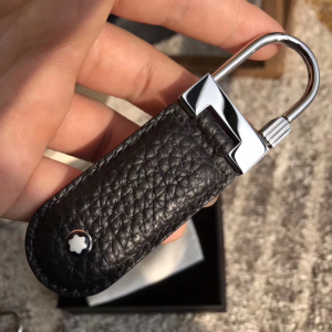 Montblanc 4810 Westside Black Leather Key Ring Key Holder Montblanc 4810 Westside Black Leather Key Ring Key Holder