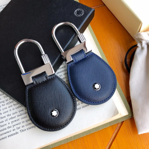 Montblanc Meisterstuck Leather Key Chain Ring Holder Montblanc Meisterstuck Leather Key Chain Ring Holder