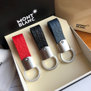 Montblanc Meisterstuck Leather Key Chain Ring Holder Montblanc Meisterstuck Leather Key Chain Ring Holder