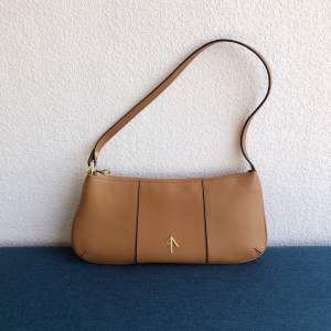 Manu Atelier Pita Shoulder Bag Tan Calfskin Manu Atelier Pita Shoulder Bag Tan Calfskin