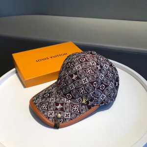 Louis Vuitton Since 1854 Baseball Hat Burgundy 