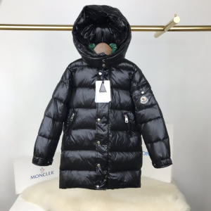 Moncler Childrens Puffer Down Jacket Coat Black 110 To 150 Moncler Childrens Puffer Down Jacket Coat Black 110 To 150