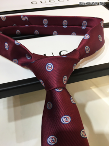 Luxury Mens Ties Gucci Interlocking G Silk Tie Burgundy A151PP140 AA146650
