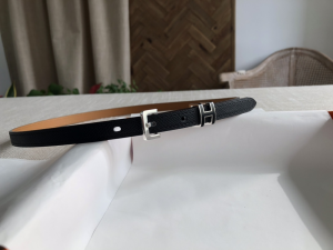 Hermes Pop H 15 Belt Black Epsom Calfskin 15MM 