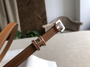 Luxury Womens Belts Hermes Pop H 15 Belt in Tan Epsom Calfskin 15MM A191PP240 AA146815