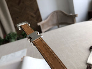 Luxury Womens Belts Hermes Pop H 15 Belt in Tan Epsom Calfskin 15MM A191PP240 AA146815