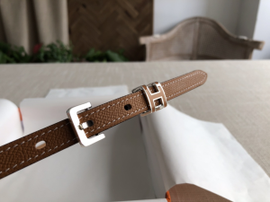 Luxury Womens Belts Hermes Pop H 15 Belt in Tan Epsom Calfskin 15MM A191PP240 AA146815