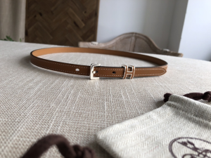 Luxury Womens Belts Hermes Pop H 15 Belt in Tan Epsom Calfskin 15MM A191PP240 AA146815