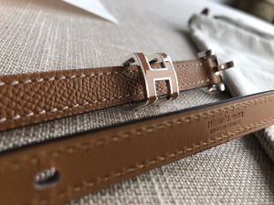 Luxury Womens Belts Hermes Pop H 15 Belt in Tan Epsom Calfskin 15MM A191PP240 AA146815
