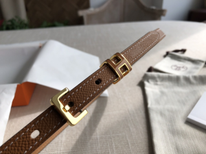 Luxury Womens Belts Hermes Pop H 15 Belt in Tan Epsom Calfskin 15MM A191PP240 AA146823