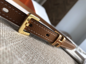 Luxury Womens Belts Hermes Pop H 15 Belt in Tan Epsom Calfskin 15MM A191PP240 AA146823
