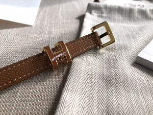 Luxury Womens Belts Hermes Pop H 15 Belt in Tan Epsom Calfskin 15MM A191PP240 AA146823