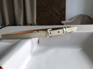 Hermes Pop H 15 Belt White Epsom Calfskin 15MM 