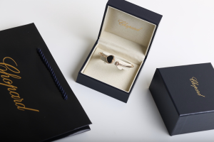 Luxury Womens Jewelry Chopard Happy Hearts Bracelets Black A205PP320 AA146906