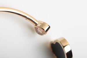 Luxury Womens Jewelry Chopard Happy Hearts Bracelets Black A205PP320 AA146906