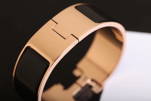 Luxury Womens Jewelry Hermes Clic Clac H Wide Bracelet Black A205PP240 AA146901