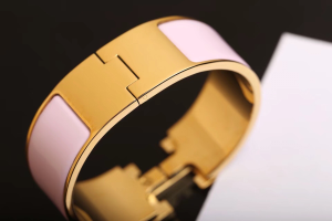 Luxury Womens Jewelry Hermes Clic Clac H Wide Bracelet Pink A205PP240 AA146904