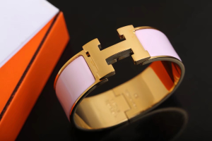 Luxury Womens Jewelry Hermes Clic Clac H Wide Bracelet Pink A205PP240 AA146904