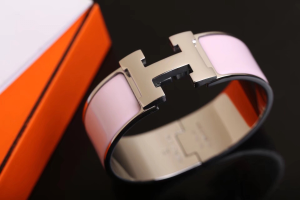 Luxury Womens Jewelry Hermes Clic Clac H Wide Bracelet Pink A205PP240 AA146904