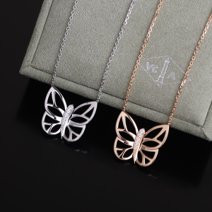 Van Cleef Arpels Butterfly Pendant Necklace 