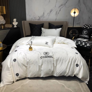 Chanel Comforter Bedding Set White Chanel Comforter Bedding Set White