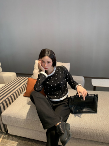 Luxury Womens Clothing Chanel Allover CC Logo Lace Tops Black SML A40PP480 AA146988