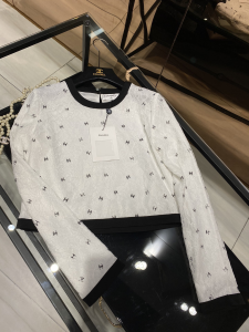 Luxury Womens Clothing Chanel Allover CC Logo Lace Tops White SML A40PP480 AA146989