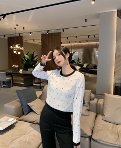 Luxury Womens Clothing Chanel Allover CC Logo Lace Tops White SML A40PP480 AA146989