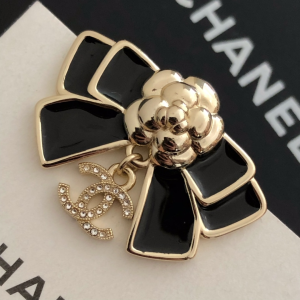 Chanel Bowknot Camellia CC Brooch 