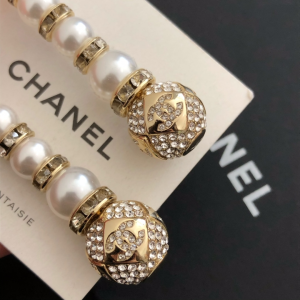 Luxury Womens Jewelry Chanel Crystals CC Pearls Earrings A39PP170 AA146982