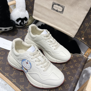 Gucci x Doraemon Rhyton Leather Sneakers 