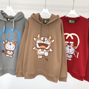 Gucci x Doraemon Cotton Sweatshirt Khaki 