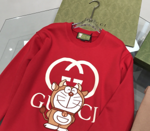 Luxury Womens Clothing Gucci x Doraemon Cotton Sweatshirt Red SML A29PP350 AA147177