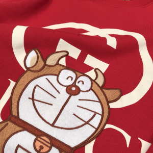 Luxury Womens Clothing Gucci x Doraemon Cotton Sweatshirt Red SML A29PP350 AA147177